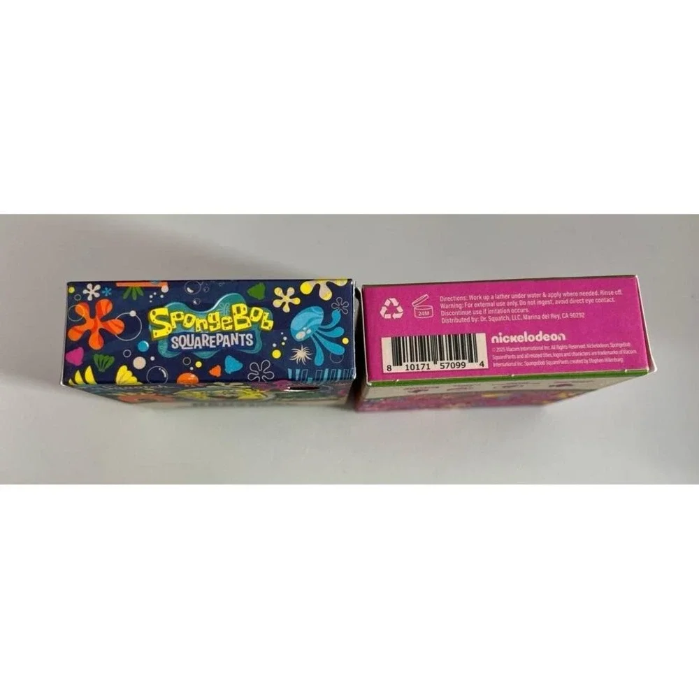 Dr. Squatch SpongeBob Nautical Nonsense & Sea Star Shenanigans Soap - Two Bars